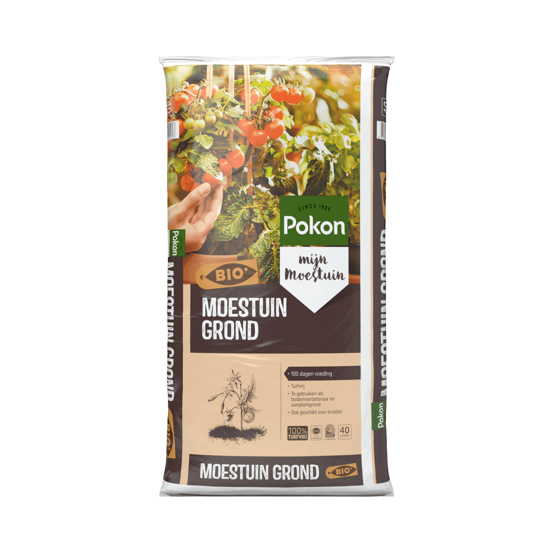 pokoページ Pokon Bio Moestuin Grond Turfvrij 40L - Pokon